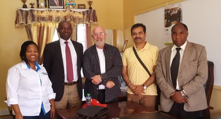 We’re in the early stages of implementing our Hospital-Based Community Eye Health Program in partnership with Narok District Hospital. We’ve been working with the hospital since the early 2000s, and it was wonderful to meet some of the staff there. Together, we’re working to reach the unreached in Kenya. From left to right: Alice Mwangi, Country Manager of Kenya, Operation Eyesight; Francis, Director, Narok Eye Hospital; me (Brian Foster); Kashinath Bhoosnurmath, Global Director, Programmes, Operation Eyesight; and John Sironka, cataract surgeon.