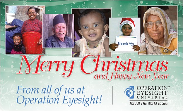 Merry Christmas and Happy New Year from Operation Eyesight India
