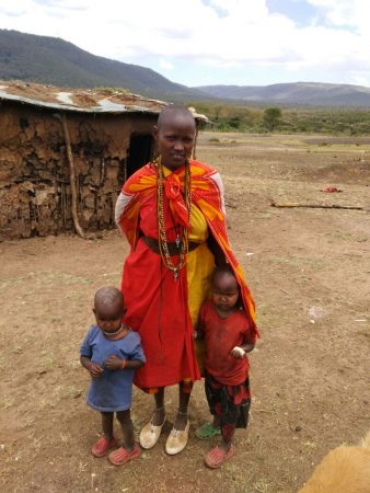 Melua with her children