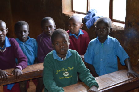 Kenyan boy with visual trouble