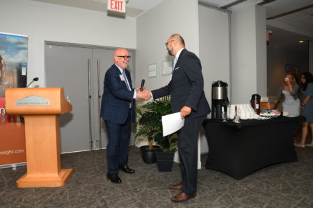 Aly Bandali, ED of Operation Eyesight and Brian Foster, Former ED