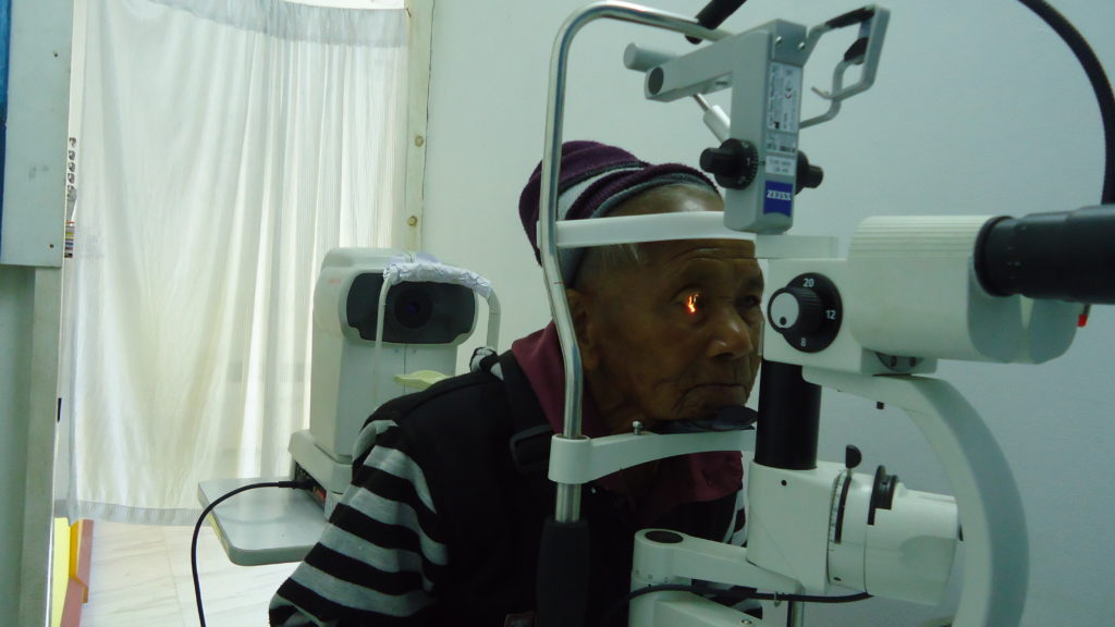 Indian grandfather is diagnosed with bilateral cataract and referred for treatment free of charge
