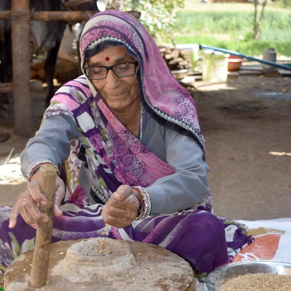 Kashi is grateful that she can continue to contribute to her family by doing domestic work.